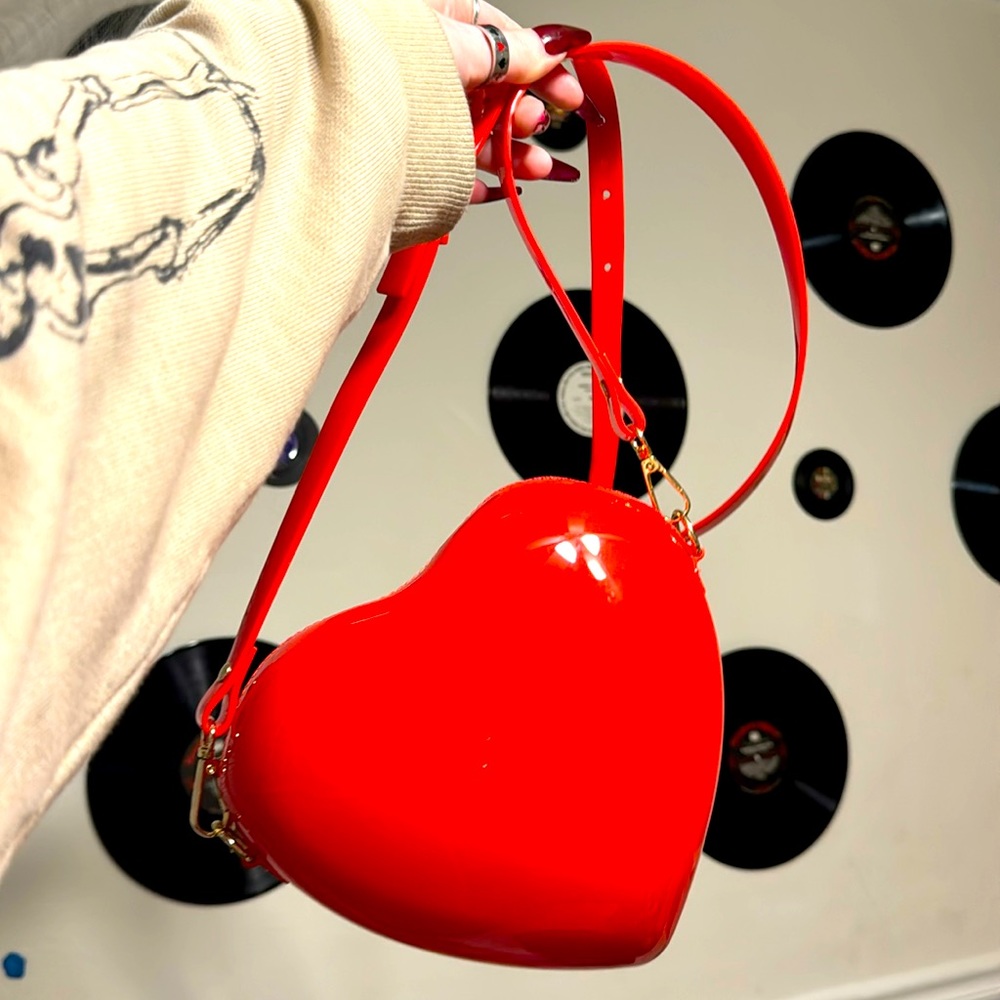 Red Heart shaped purse